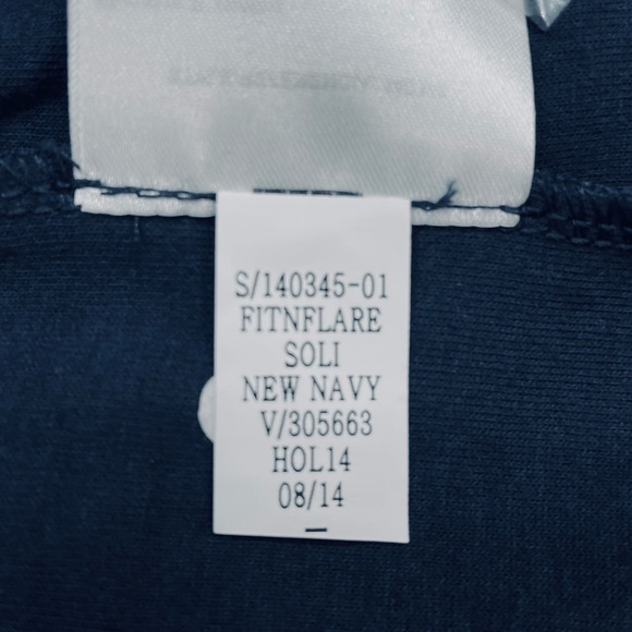 GAP, NWT, Sz M “Fit & Flair Dress” Rich Navy Blue, Soft & Warm. - Picture 9 of 12